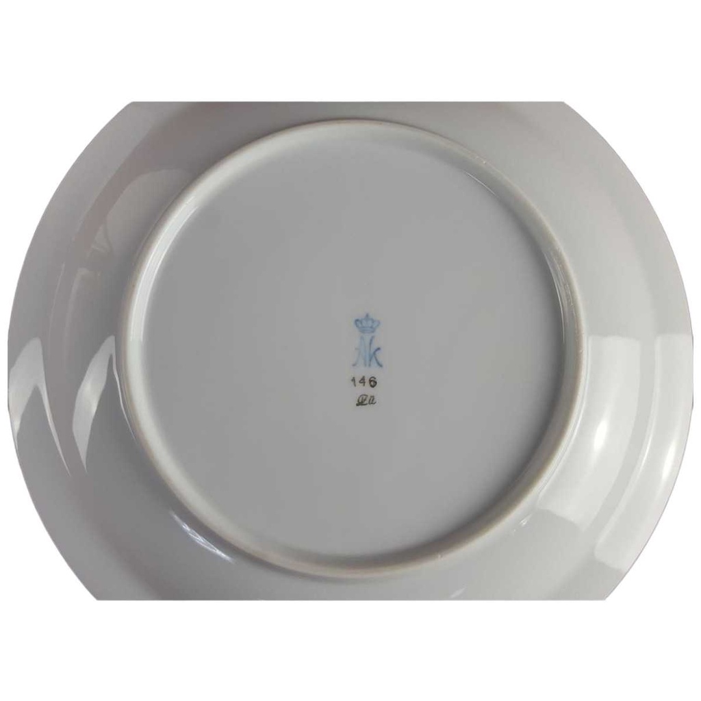 [458133249] Kaffeetasse Tasse Goldrand 0,15 L AK Kaiser Porzellan Form 40 Reliefdekor Weiß gebraucht - sehr gut Bild 2