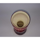 [458133265] dekorative Blumenvase Glasvase Murano-Stil rot-beige H 23,5 D 12,5 cm Bild 6