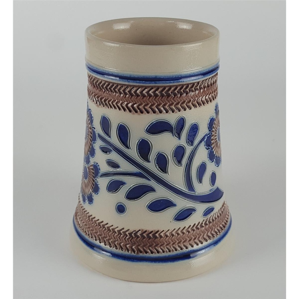 [458133266] Keramik Salzglasur Bierkrug mit Motiv H 14,5 cm Bild 3