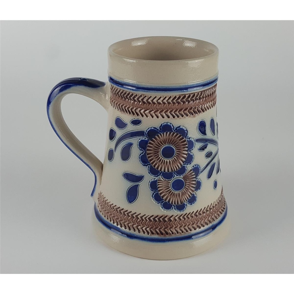 [458133266] Keramik Salzglasur Bierkrug mit Motiv H 14,5 cm Bild 4