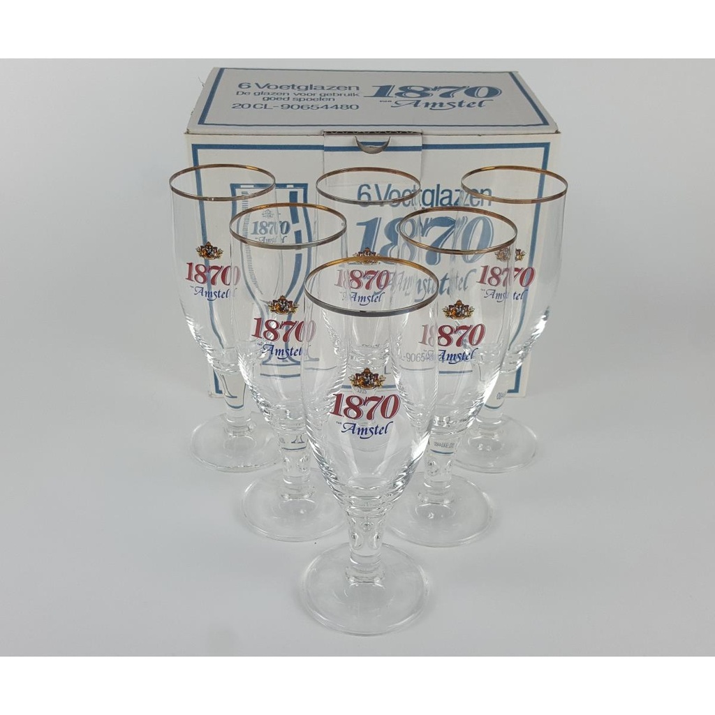 [2118997] 6er Set Amstel 1870 Bierglas Biergläser Biertulpen 0,2 L im Karton Bild 2