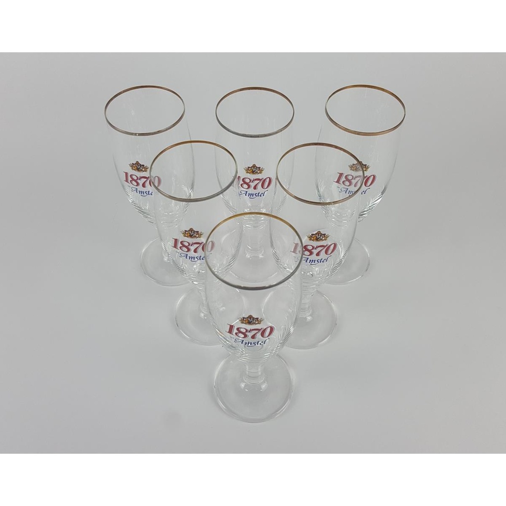 [2118997] 6er Set Amstel 1870 Bierglas Biergläser Biertulpen 0,2 L im Karton Bild 3