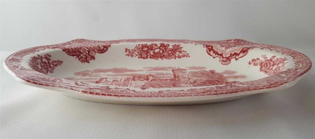 [45813328] Servierplatte 20,3x13 cm Johnson Bros Old Britain Castles Rot gebraucht - sehr gut Bild 3