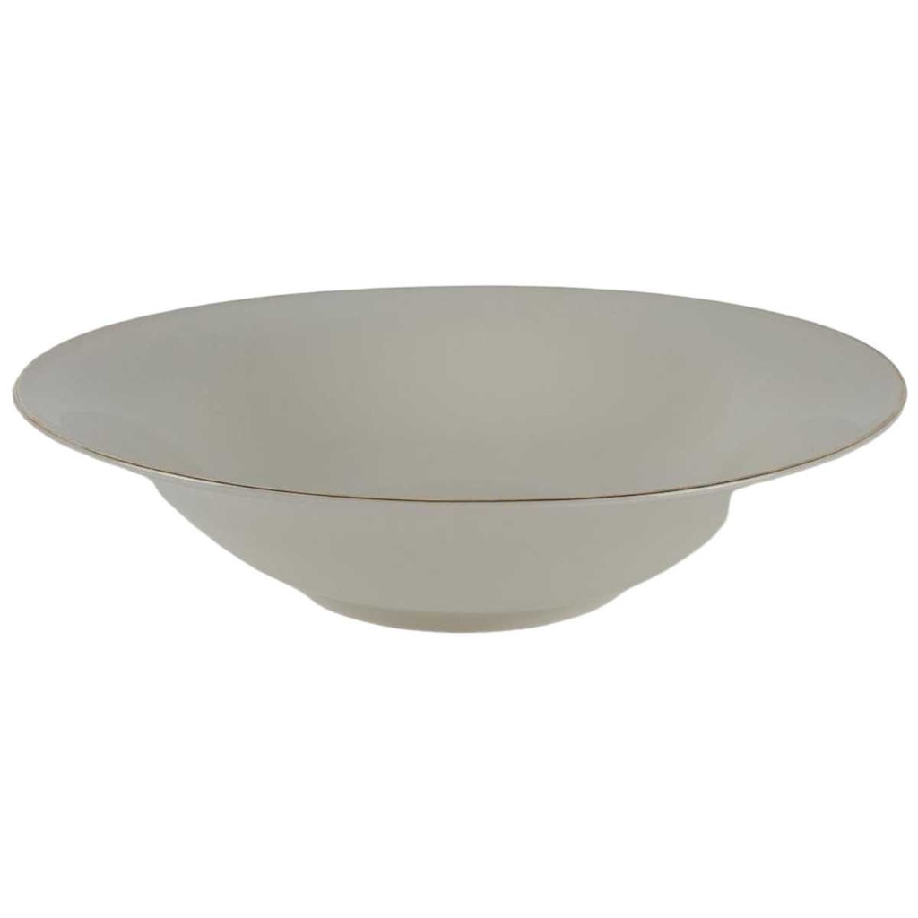 [2118998] Schüssel Servierschüssel Goldrand Bavaria Germany 6 cm Elfenbein Beige gebraucht - gut Bild 2