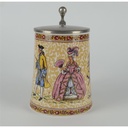 [2118999] BMF Bierkrug Bierseidel mit Zinndeckel Motiv H 16,4 cm Bild 2