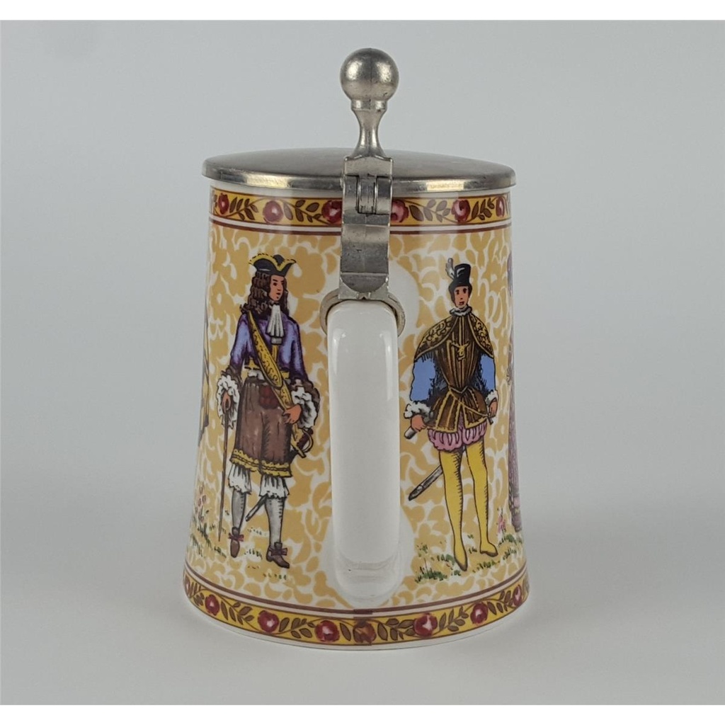 [2118999] BMF Bierkrug Bierseidel mit Zinndeckel Motiv H 16,4 cm Bild 4