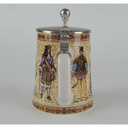 [2118999] BMF Bierkrug Bierseidel mit Zinndeckel Motiv H 16,4 cm Bild 4