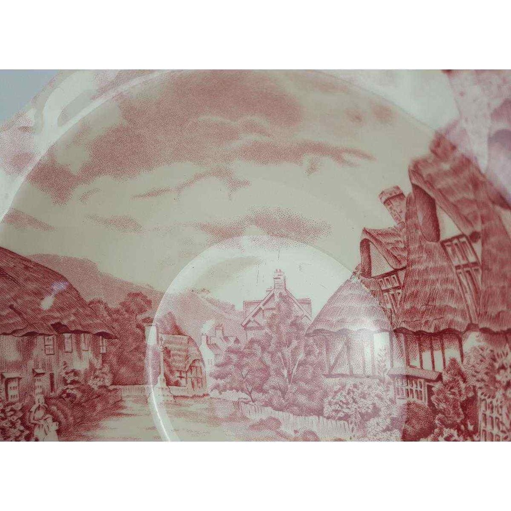 [458133289] Schüssel Servierschüssel 23 cm Johnson Bros Olde English Countryside Rot gebraucht - gut Bild 3