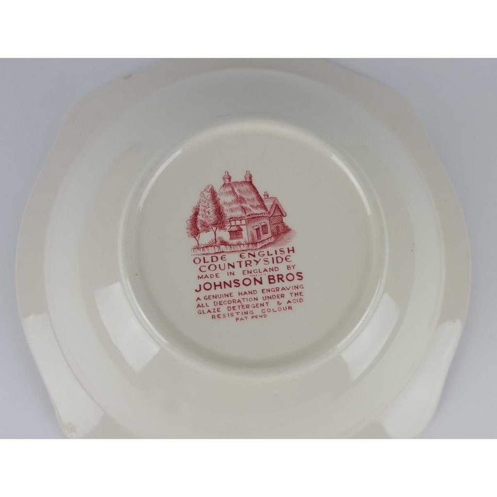 [458133289] Schüssel Servierschüssel 23 cm Johnson Bros Olde English Countryside Rot gebraucht - gut Bild 5