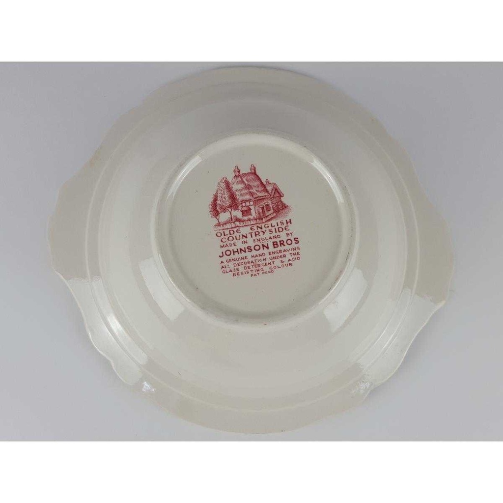 [458133292] Schüssel Servierschüssel 25 cm Johnson Bros Olde English Countryside Rot gebraucht - sehr gut Bild 3