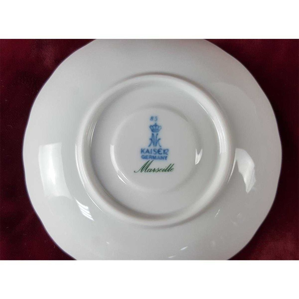 [458133297] Untertasse für Kaffee 14,3 cm AK Kaiser Porzellan Romantica Marseille gebraucht - gut Bild 3