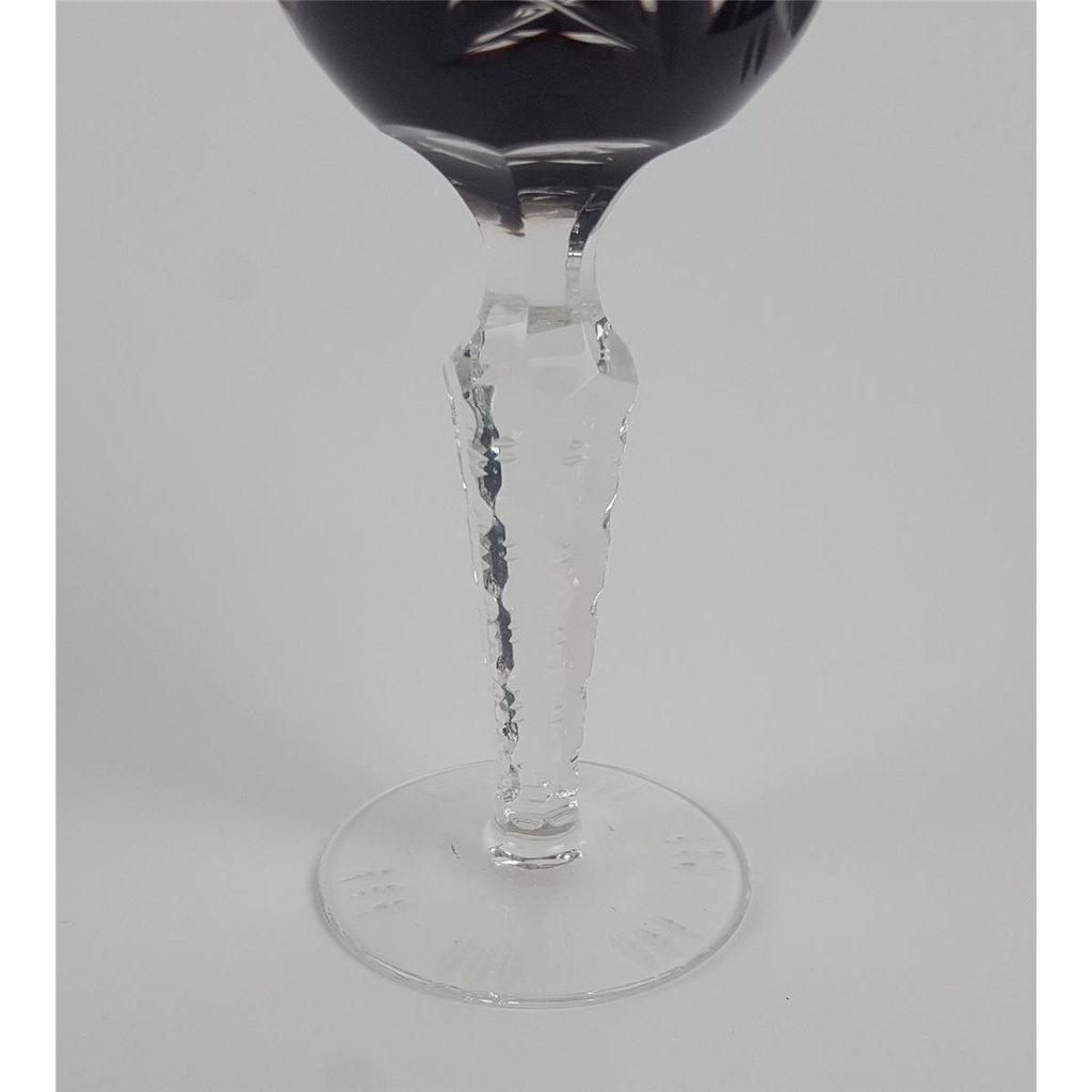 [458133299] Likörrömer Überfangglas Traube Kristallglas Kupferrubin H 13,5 cm Bild 3