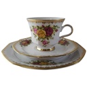[45813330] Sammelgedeck Goldrand 3tlg Winterling Marktleuthen bunte Rosen gebraucht - sehr gut Bild 2