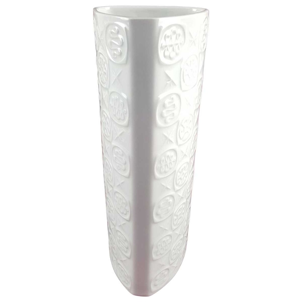 [458133335] Blumenvase 28,8 cm Kaiser Porzellan Alka Kunst Weiß Bavaria gebraucht - gut Bild 2