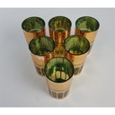 [2119000] 6er Set edle Wassergläser Tringläser mit Golddekor 0,2 L Bild 2