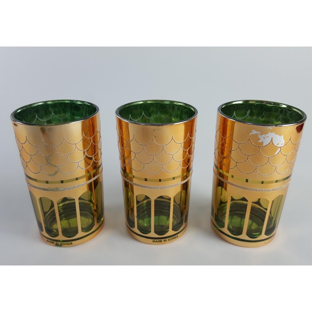 [2119000] 6er Set edle Wassergläser Tringläser mit Golddekor 0,2 L Bild 5