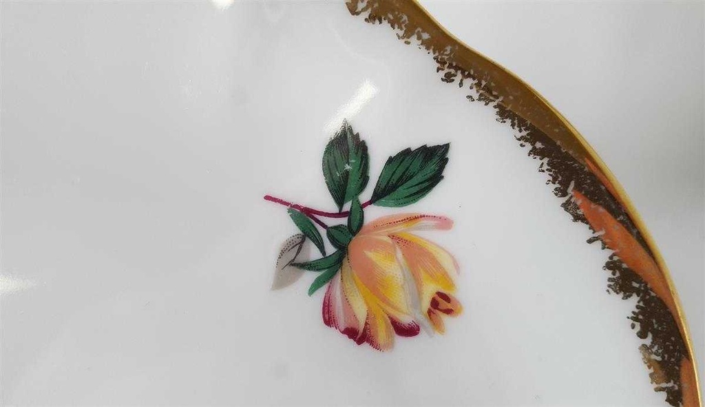 [45813336] Kuchenteller Dessertteller 20 cm Schaller Rheinpfalz Rosendekor gebraucht - gut Bild 2