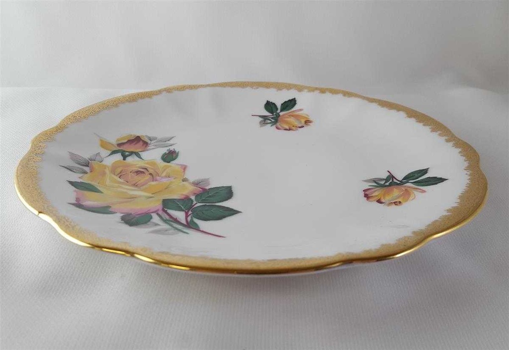 [45813336] Kuchenteller Dessertteller 20 cm Schaller Rheinpfalz Rosendekor gebraucht - gut Bild 3