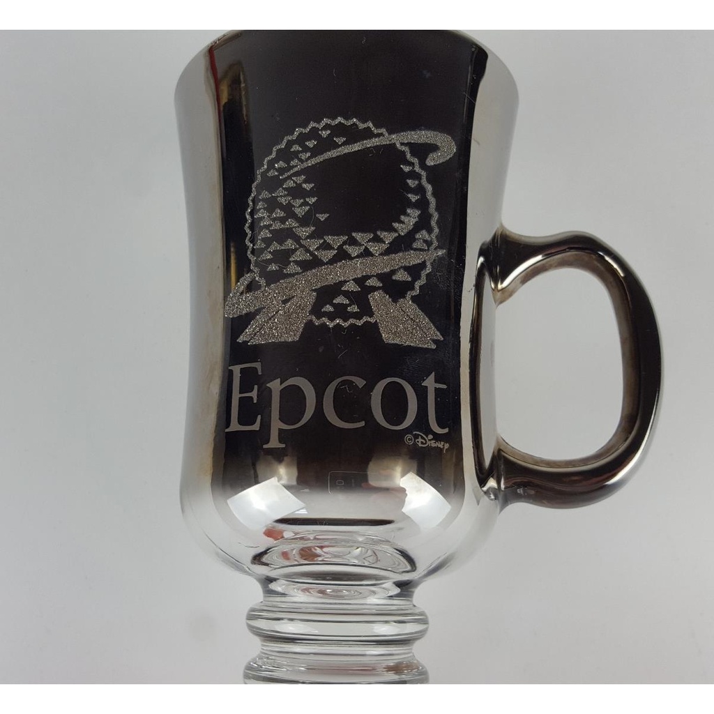 [458133564] Epcot Disney Glastasse Kakaotasse Glas Kakaobecher H 14,6 D 7,4 cm Bild 3