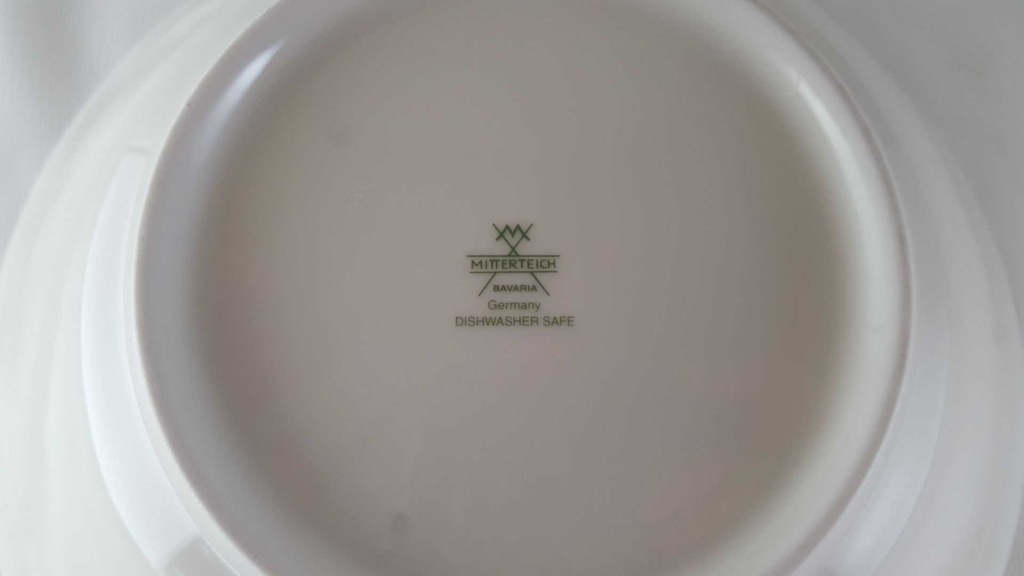 [45813358] Schüssel Servierschüssel 24,5 cm Mitterteich Form 2250 Stefanie Blümchen Blaurand gebraucht - neuwertig Bild 5
