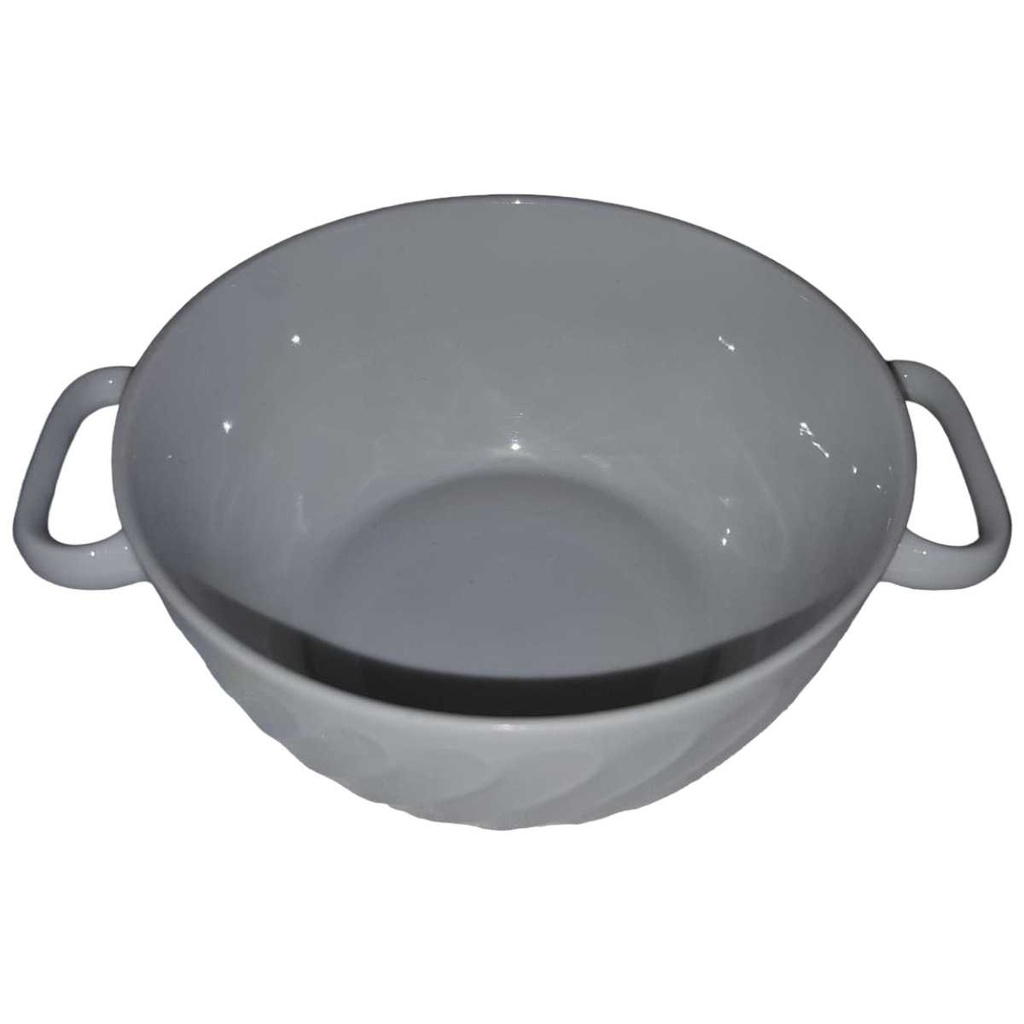 [45813362] Suppentasse Suppenbecher mit Henkeln Gareis Form 130 Reliefdekor Weiß gebraucht - gut Bild 2