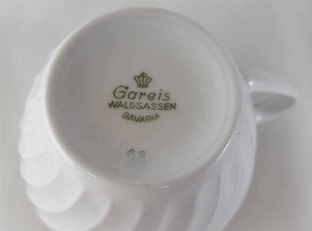 [45813364] Kaffeetasse Tasse Goldrand Golddekor Gareis Form 640 Rillenrelief Bild 4