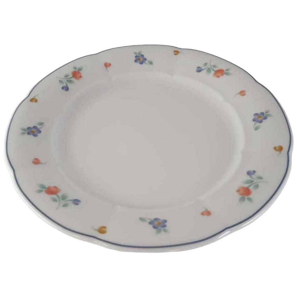 [45813368] Kuchenteller Dessertteller Frühstücksteller 19,6 cm Mitterteich Form 2250 Stefanie Blümchen Blaurand gebraucht - neuwertig Bild 2