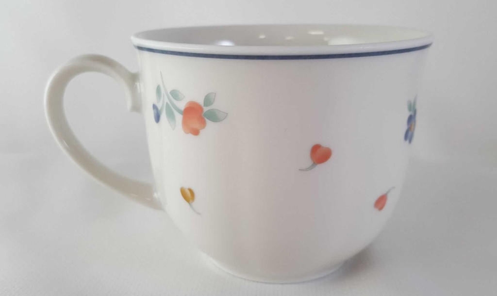 [45813369] Kaffeetasse Tasse Mitterteich Form 2250 Stefanie Blümchen Blaurand gebraucht - neuwertig Bild 3