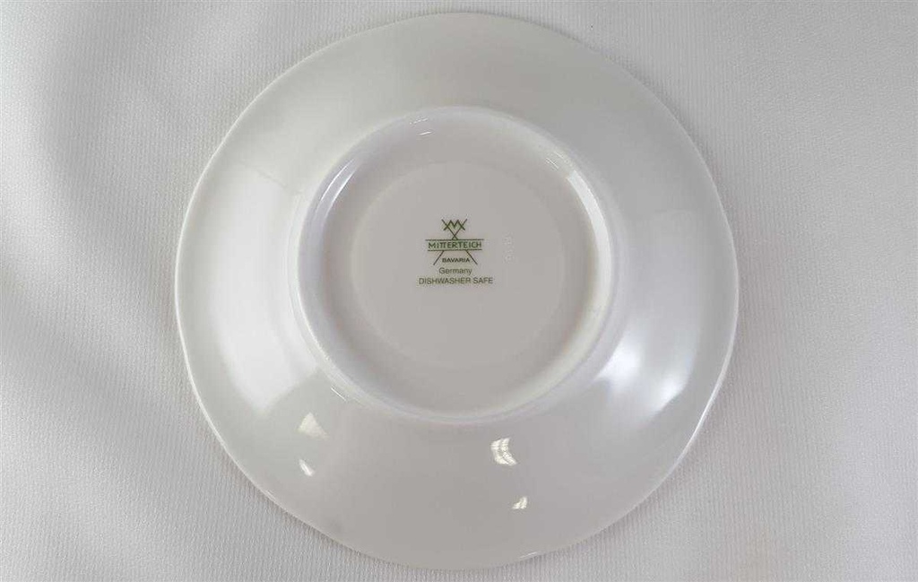 [45813370] Untertasse für Kaffee 14,3 cm Mitterteich Form 2250 Stefanie Blümchen Blaurand gebraucht - neuwertig Bild 3
