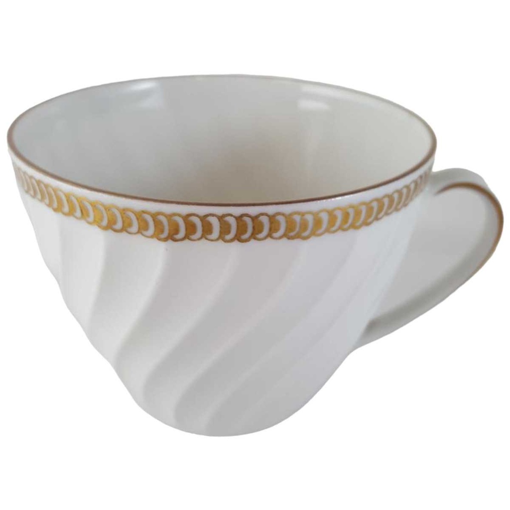 [45813380] Kaffeetasse Tasse Goldrand Bareuther Waldsassen Form 640 Reliefdekor gebraucht - sehr gut Bild 2