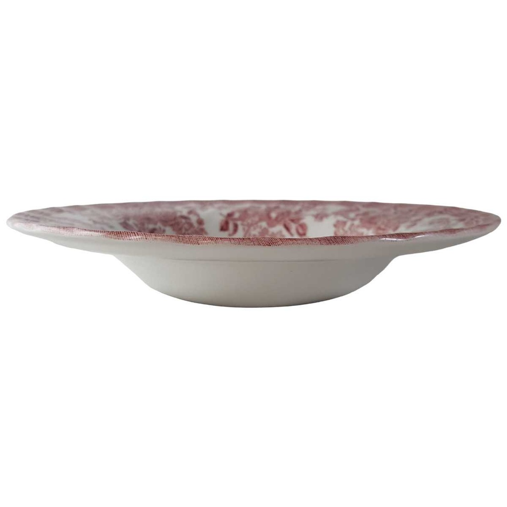 [45813421] Suppenteller 22,2 cm Myott Tonquin Rot gebraucht - sehr gut Bild 2