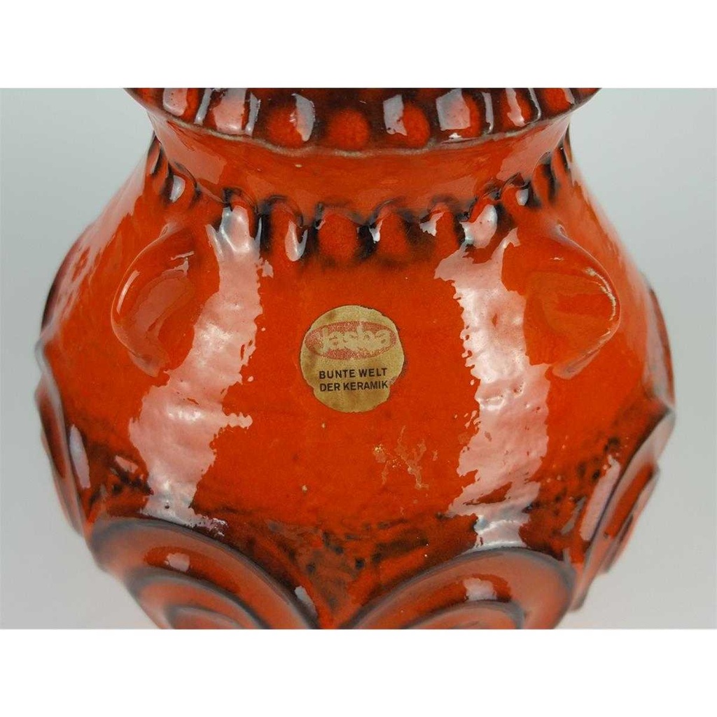 [458134272] Blumenvase 20 cm Jasba Keramik Orange gebraucht - gut Bild 4