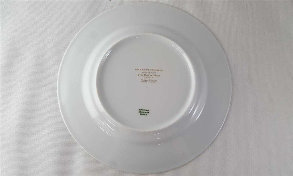 [45813432] Kuchenteller 22 cm Limoges France Yves Deshoulières Baron Philippe de Rotschild gebraucht - sehr gut Bild 3