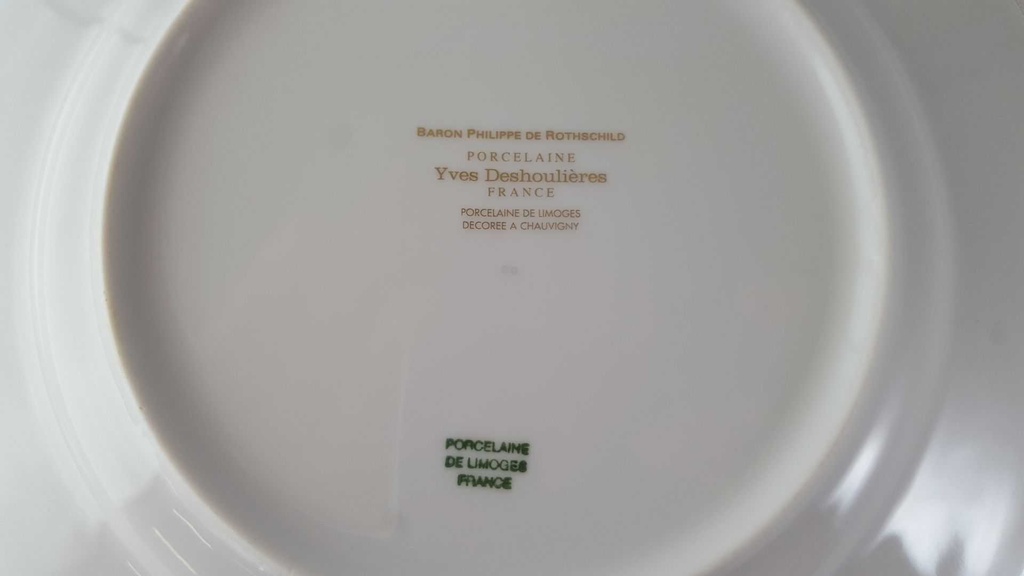 [45813432] Kuchenteller 22 cm Limoges France Yves Deshoulières Baron Philippe de Rotschild gebraucht - sehr gut Bild 4