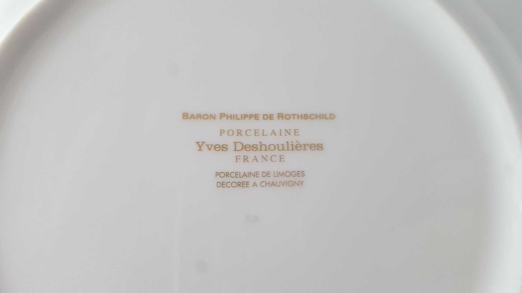 [45813432] Kuchenteller 22 cm Limoges France Yves Deshoulières Baron Philippe de Rotschild gebraucht - sehr gut Bild 5