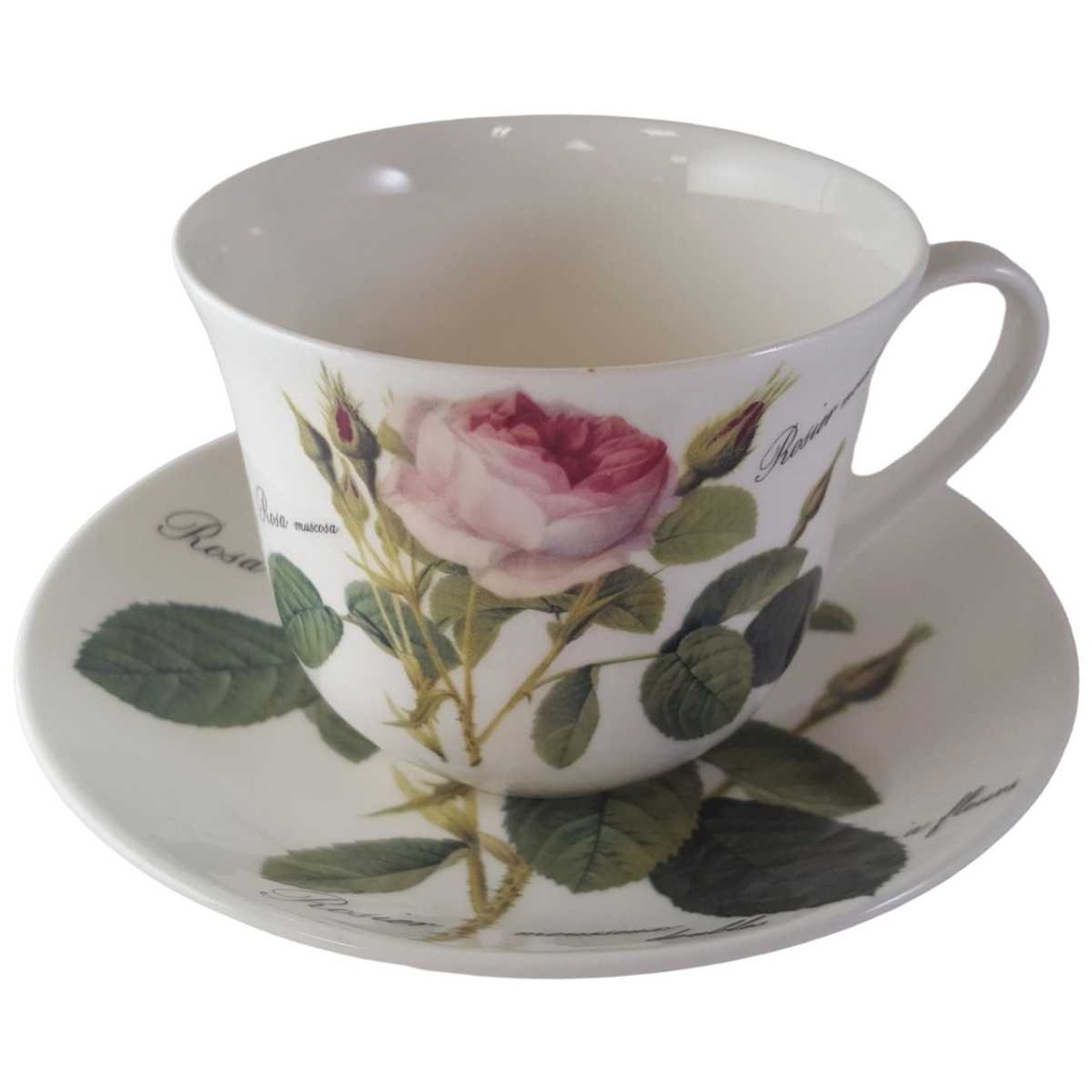 [45813433] Jumbotasse mit Untertasse Roy Kirkham Redoute Roses England gebraucht - gut Bild 2