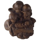 [45813438] Kerzenhalter Figur Handarbeit Einzelteile Achatit Braun gebraucht - sehr gut Bild 2