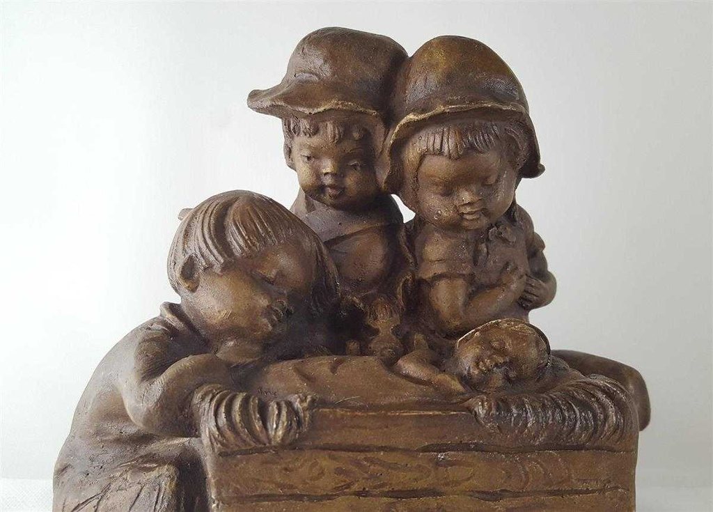 [45813438] Kerzenhalter Figur Handarbeit Einzelteile Achatit Braun gebraucht - sehr gut Bild 3