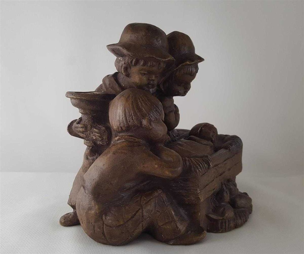 [45813438] Kerzenhalter Figur Handarbeit Einzelteile Achatit Braun gebraucht - sehr gut Bild 4