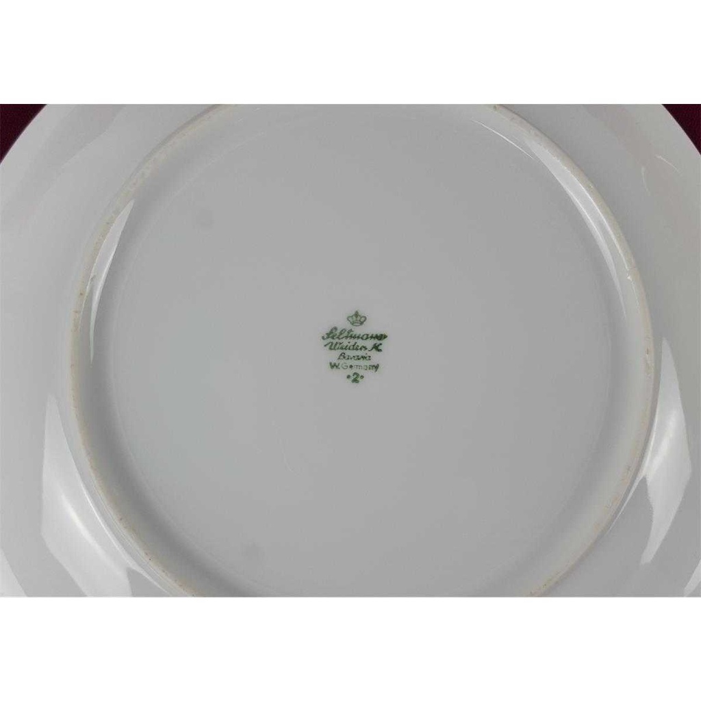 [458134403] Kuchenteller Dessertteller 19 cm Seltmann Weiden Rot Lila Kreise gebraucht - gut Bild 3