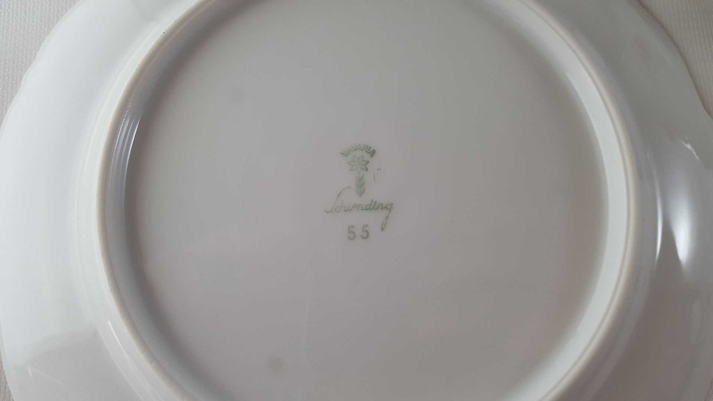 [45813451] Teetasse Tasse Teegedeck Goldrand 3tlg Schirnding Bavaria bunte Blumen gebraucht - akzeptabel Bild 5