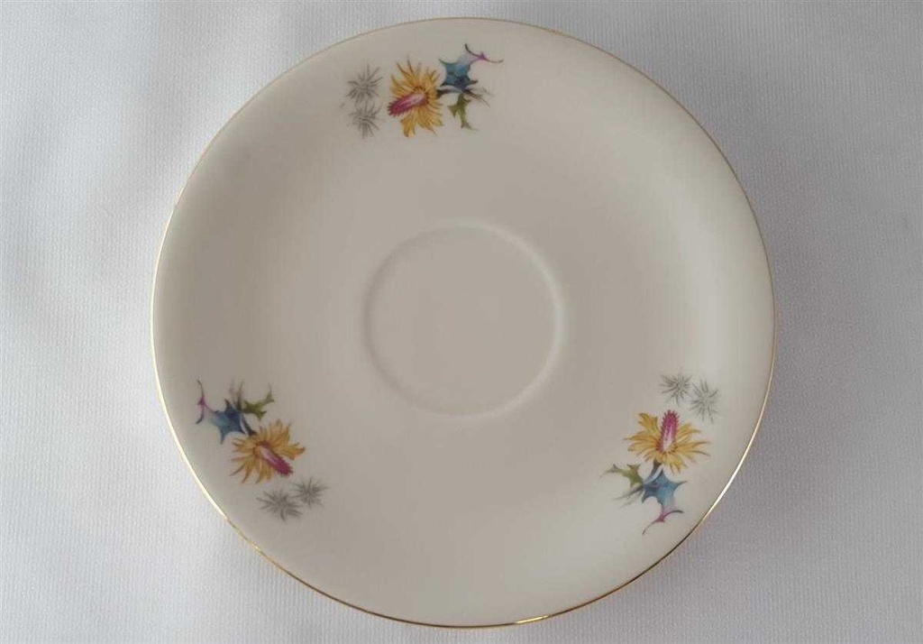 [45813453] Sammelgedeck Goldrand 3tlg Hertel Jacob Rehau Blumen gebraucht - sehr gut Bild 4