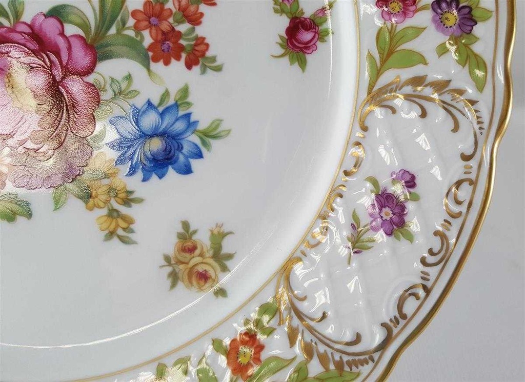 [45813469] Speiseteller Essteller 23,9 cm Schumann Arzberg Form Dresden Dresdner Blume Empress Bild 3