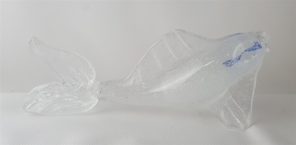 [45813472] Glasfigur Glasskulptur Statue Glaskunst Deko Fisch L 20,7 cm Bild 2