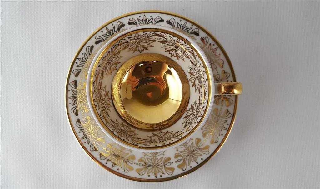 [45813484] Sammeltasse Tasse Espressotasse Goldrand Golddekor Schirnding Bavaria gebraucht - gut Bild 3