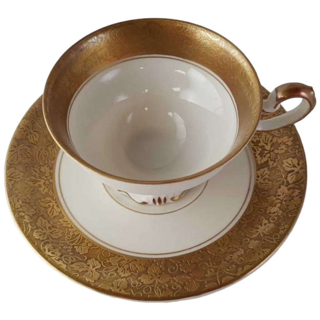 [45813485] Sammeltasse Espressotasse mit Untertasse Golddekor Kaiser Porzellan Alka Kunst gebraucht - gut Bild 2
