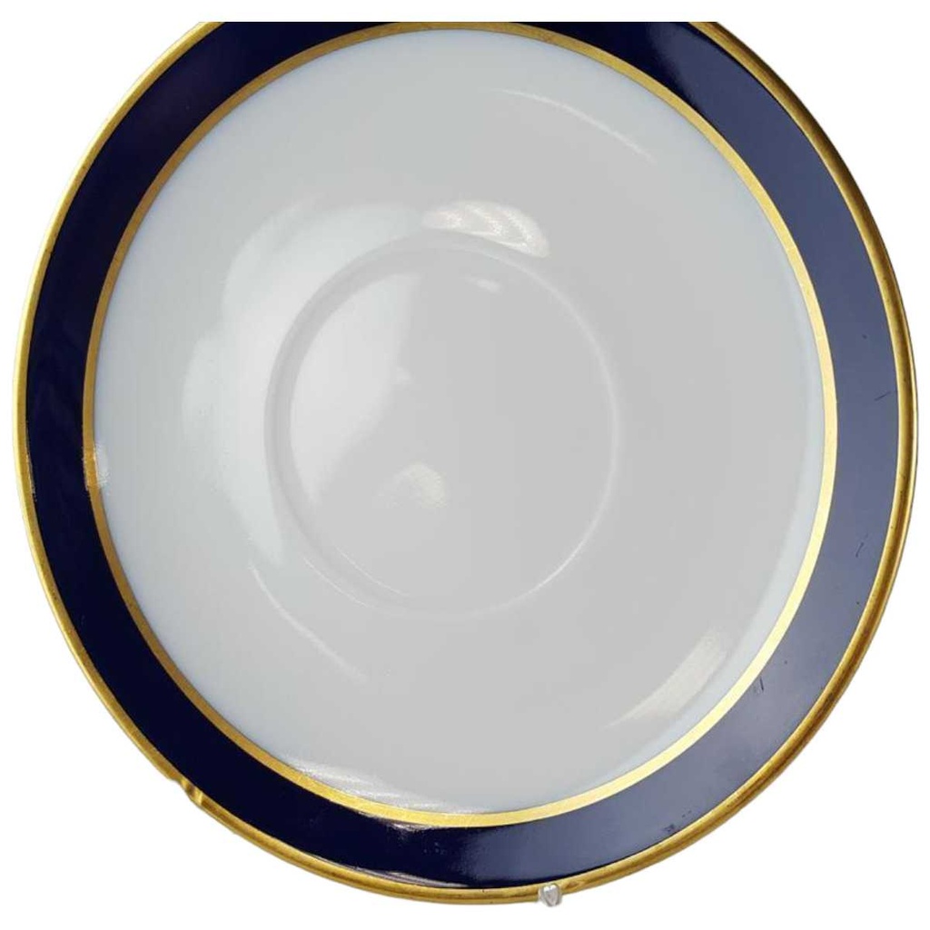 [45813492] Untertasse für Suppe Goldrand 17 cm Schumann Arzberg Form 1700 Echt Cobalt mit Bild 2