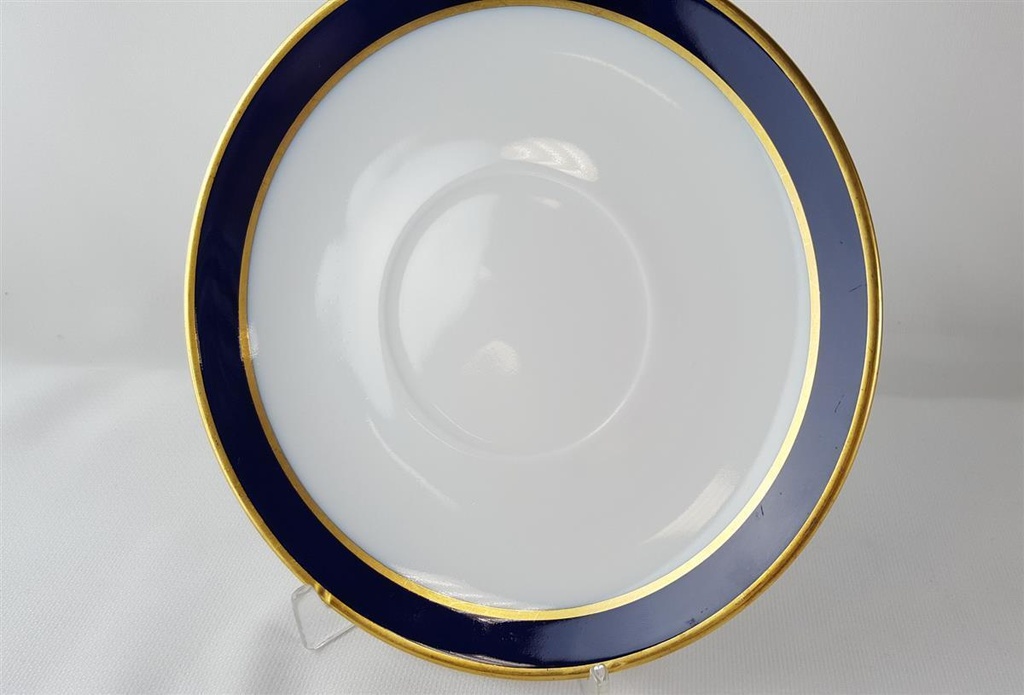[45813499] Suppentasse mit Untertasse Goldrand 2tlg Schumann Arzberg Form 1700 Echt Cobalt Bild 5