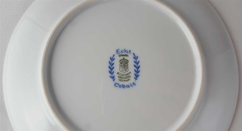 [45813500] Kuchenteller Dessertteller Frühstücksteller Goldrand 18,8 cm Schumann Arzberg Form 1700 Echt Cobalt mit Bild 3