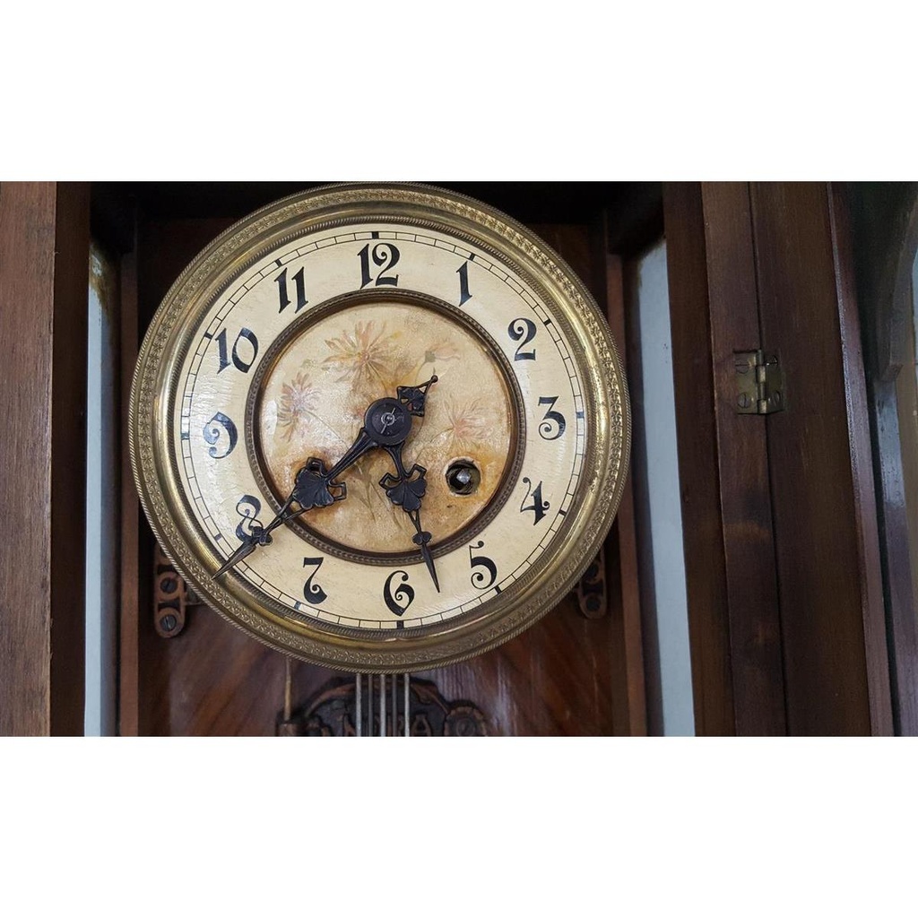 [2119005] Wanduhr Uhr Standard 66,5 cm Bernhard Paschen Braun gebraucht - gut Bild 3